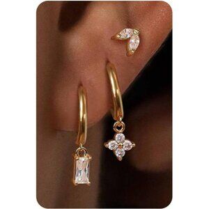 Sterling Silver Earrings for Women - Hypoallergenic Cartilage Earrings for